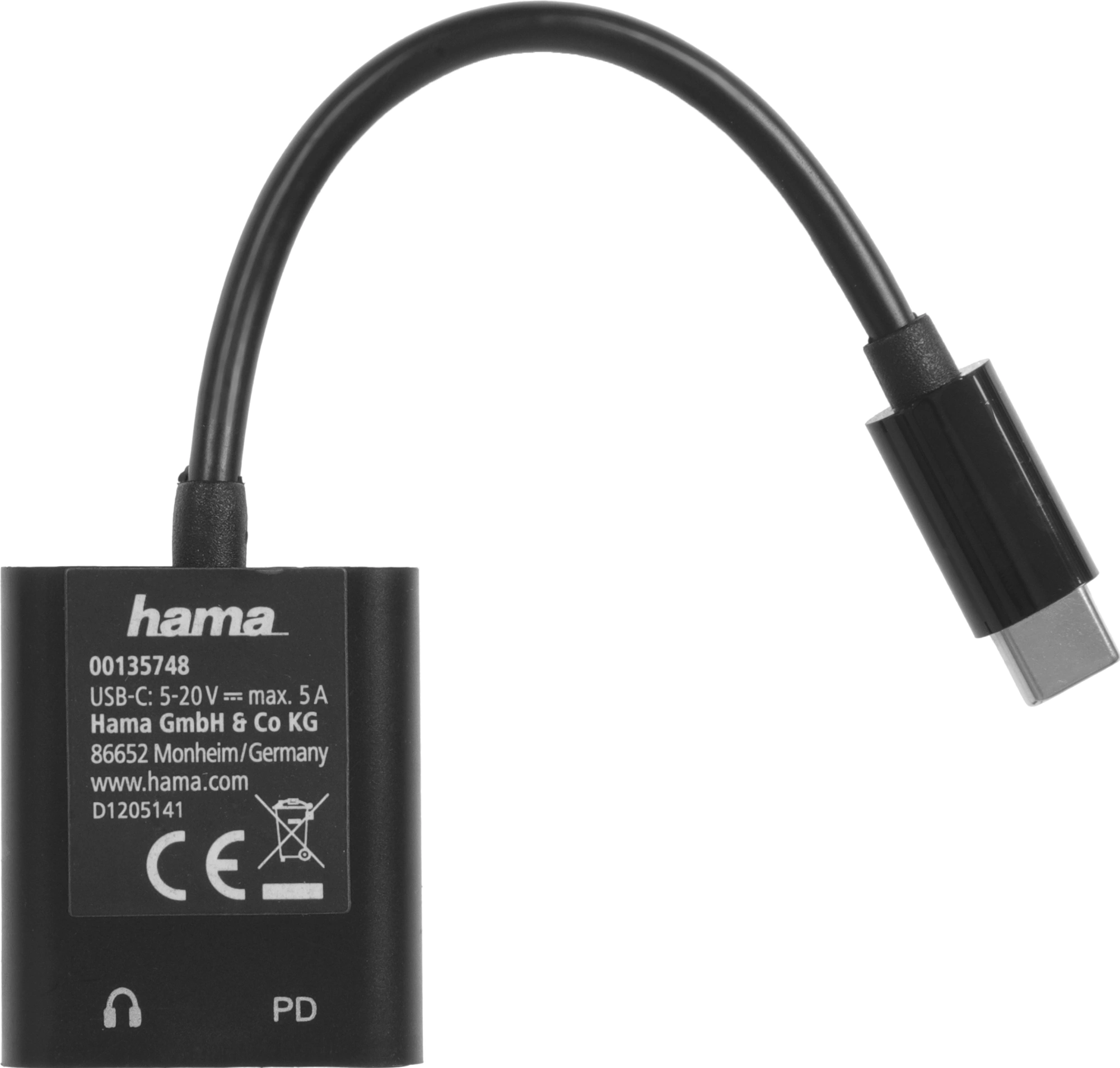 Разветвитель USB 2.0 Hama 1порт. черный (00135748) — миниатюра 5