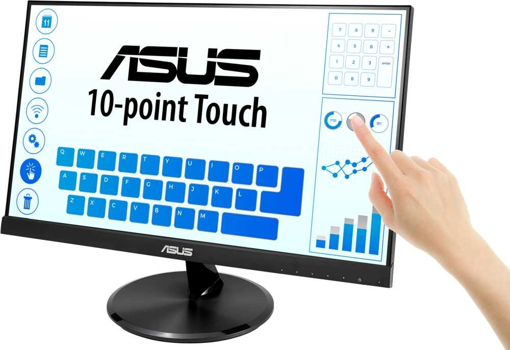 Монитор Asus 21.5" VT229H черный IPS LED 16:9 HDMI M/M глянцевая 1000:1 250cd 178гр/178гр 1920x1080 60Hz VGA FHD USB Touch 3.83кг — миниатюра 3
