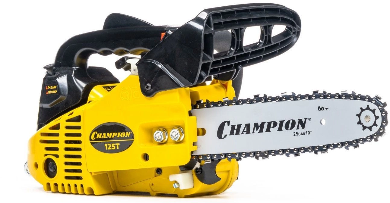 Бензопила Champion 125T-10 700Вт 0.95л.с. дл.шины:10" (25cm) — миниатюра 6
