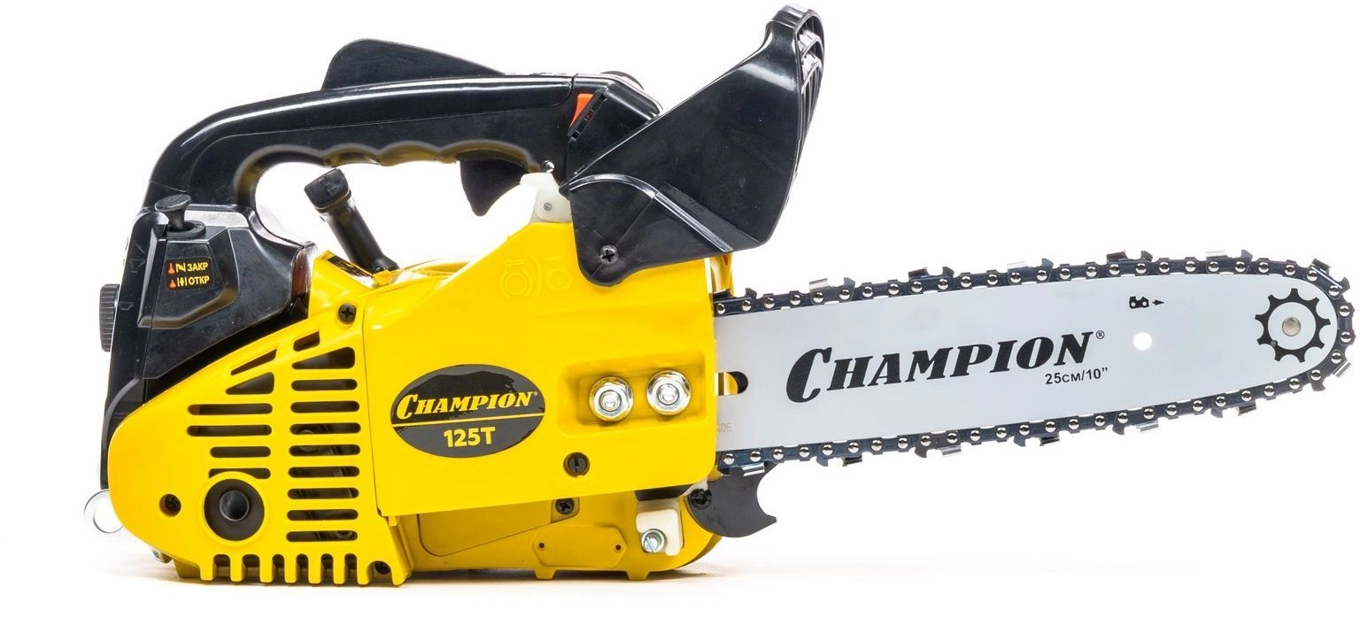 Бензопила Champion 125T-10 700Вт 0.95л.с. дл.шины:10" (25cm) — миниатюра 7