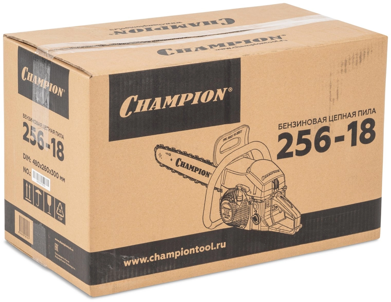 Бензопила Champion 256-18 2500Вт 3.4л.с. дл.шины:18" (45cm) — миниатюра 11