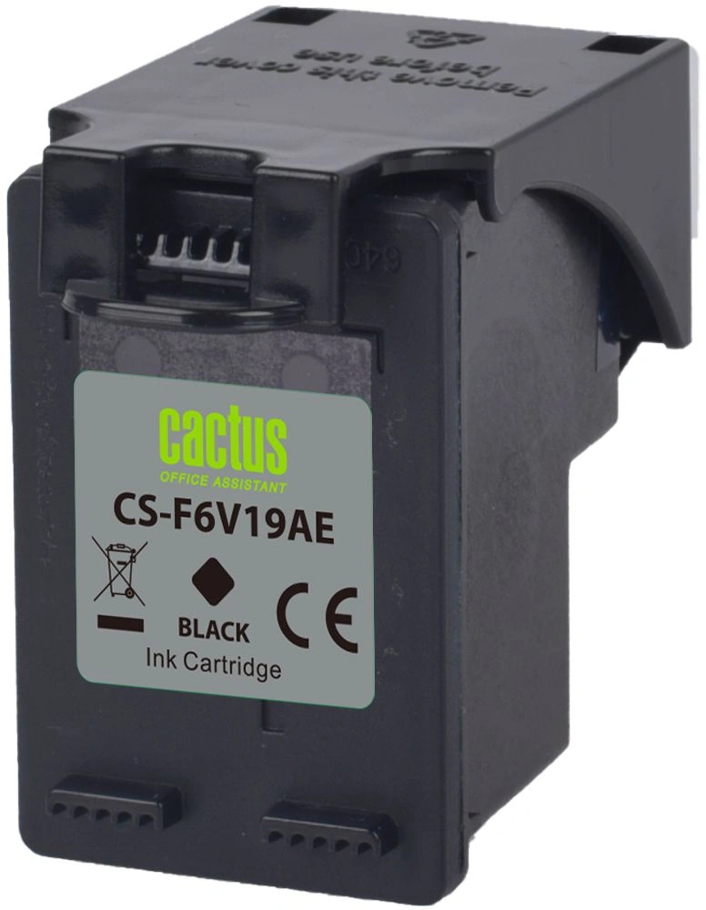 Картридж струйный Cactus CS-F6V19AE 123XL черный (600стр.) (18мл) для HP DeskJet 1110/1111/1112/2130 с чипом — миниатюра 2