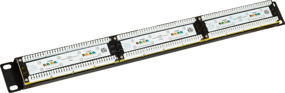 Патч-панель Lanmaster LAN-PPI24U6 19" 1U 24xRJ45 кат.6 UTP — миниатюра 2