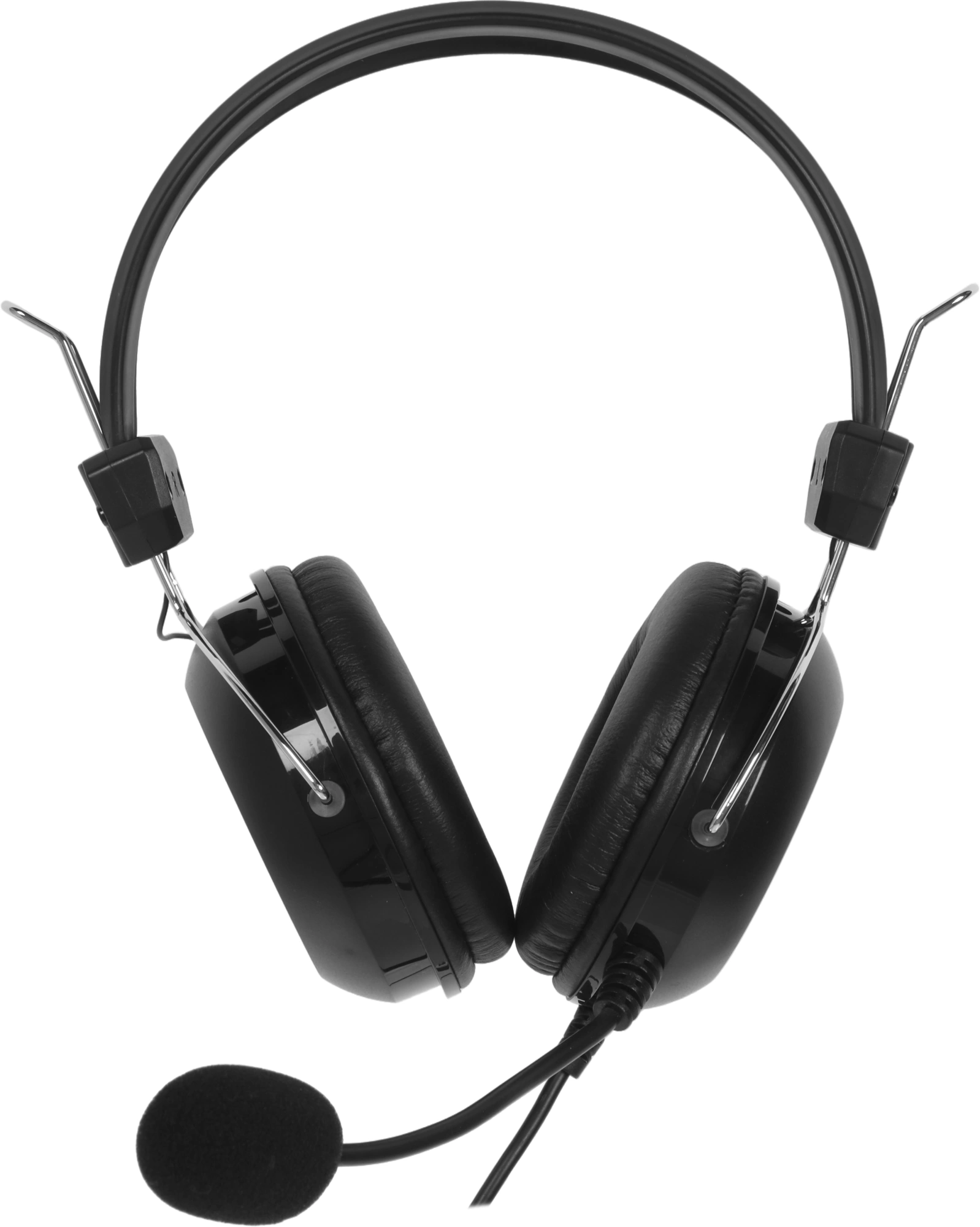Наушники с микрофоном A4Tech HU-35 черный 2м накладные USB оголовье — миниатюра 12