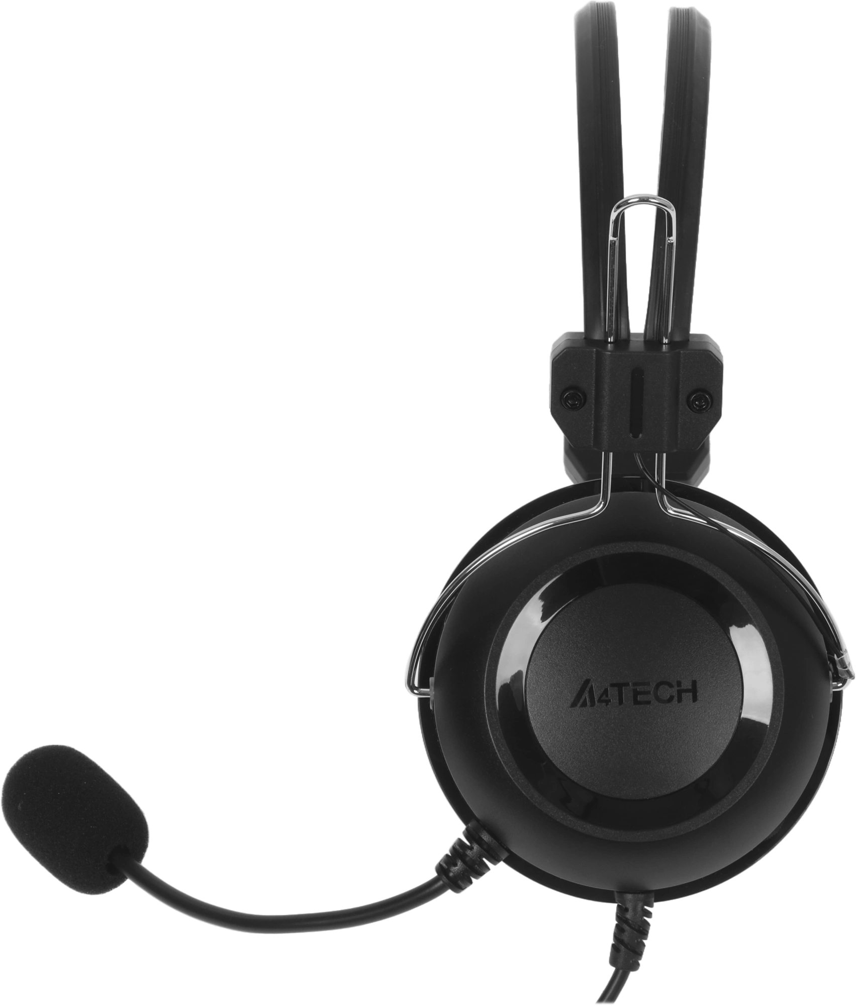 Наушники с микрофоном A4Tech HU-35 черный 2м накладные USB оголовье — миниатюра 11