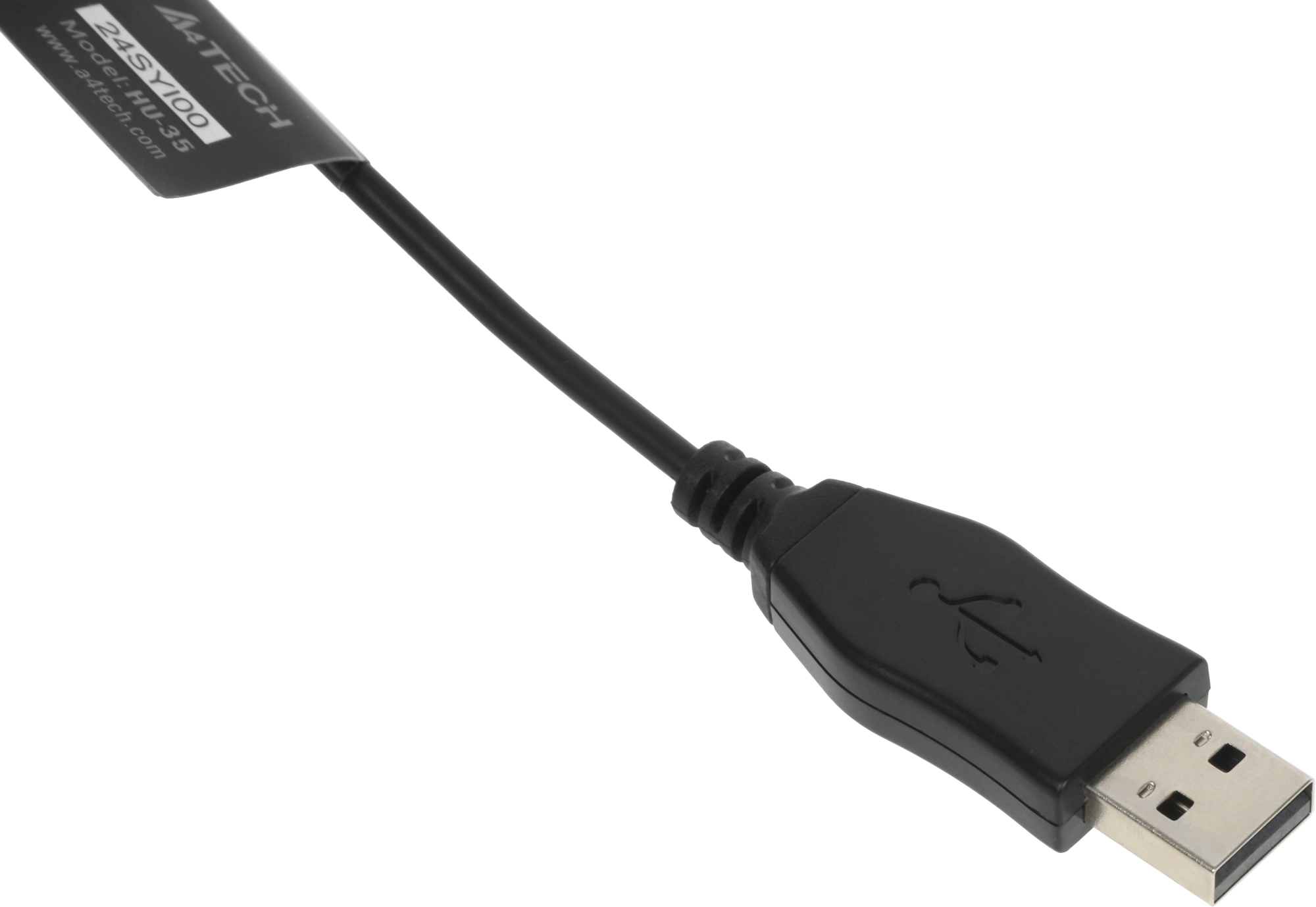 Наушники с микрофоном A4Tech HU-35 черный 2м накладные USB оголовье — миниатюра 10