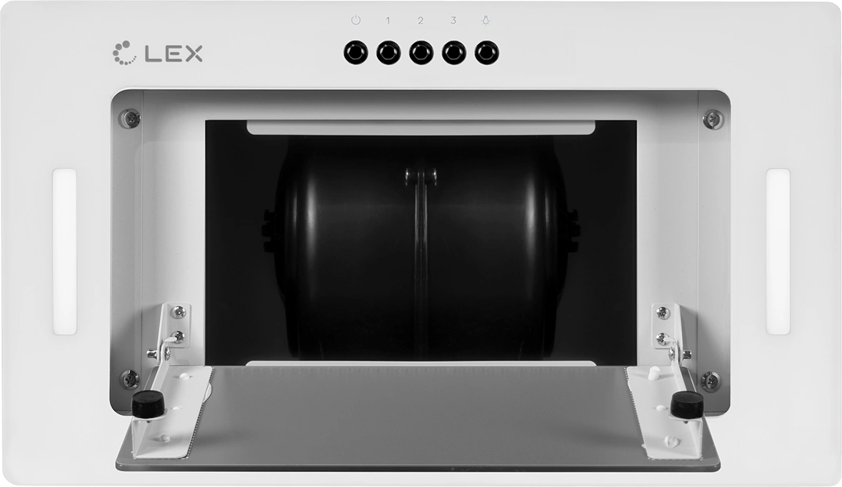 Вытяжка встраиваемая Lex GS Bloc G 600 WH белый управление: кнопочное (1 мотор) — миниатюра 14