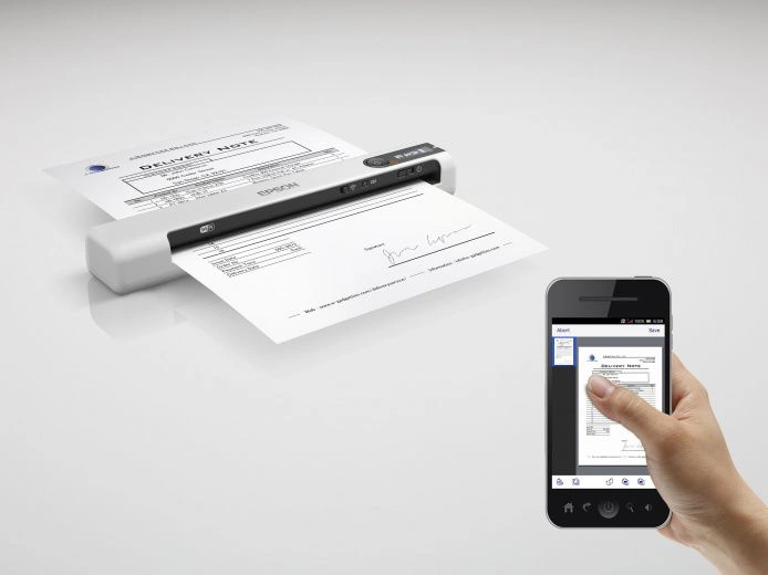 Сканер протяжный Epson WorkForce DS-80W (B11B253402) A4 белый — миниатюра 2