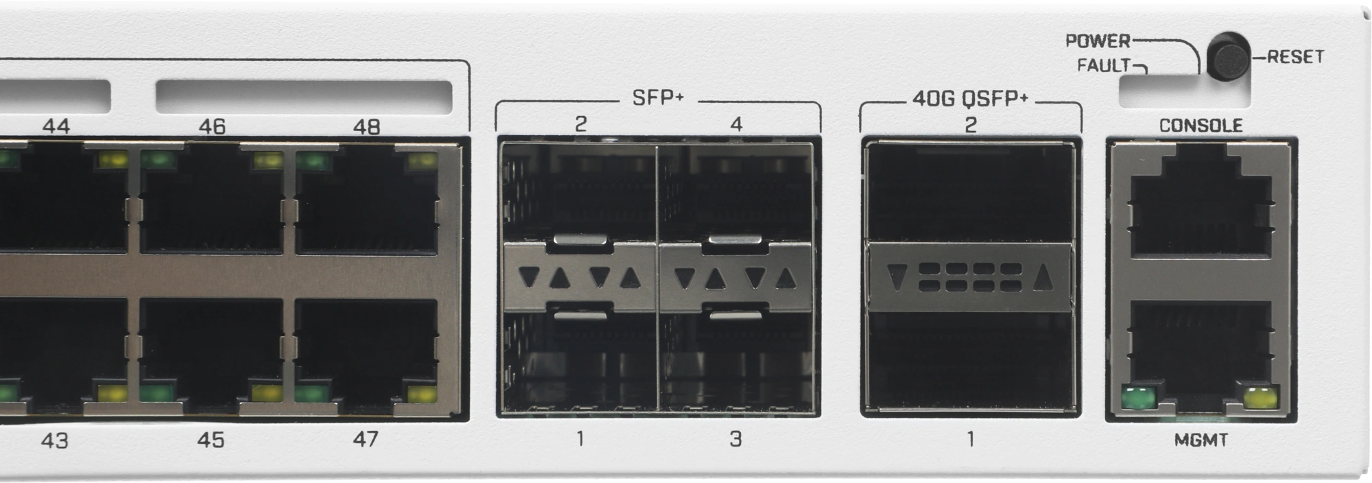 Коммутатор MikroTik CRS354-48P-4S+2Q+RM (L3) 1x100Мбит/с 48x1Гбит/с 4SFP+ 2xQSFP+ 48PoE+ 700W управляемый — миниатюра 13