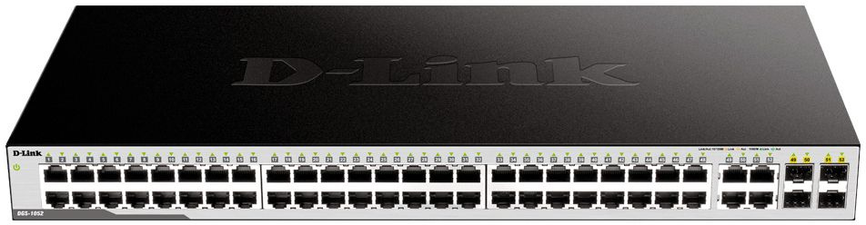 Коммутатор D-Link DGS-1052/A DGS-1052/A3A 48x1Гбит/с 4xКомбо(1000BASE-T/SFP) неуправляемый