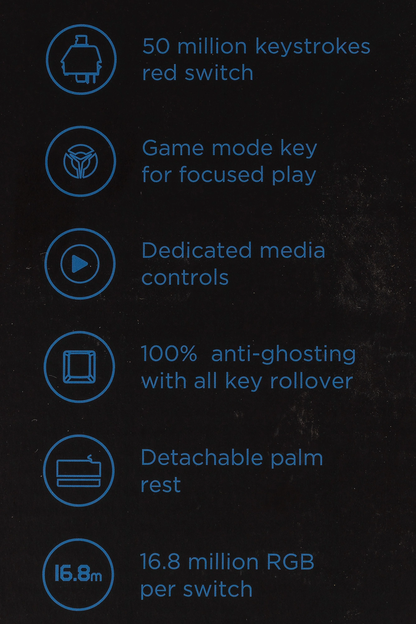 Клавиатура Lenovo K500 RGB механическая черный USB Multimedia for gamer LED (подставка для запястий) (GY40T26479) кабель 1.8м — миниатюра 9