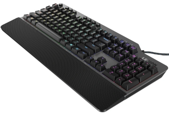 Клавиатура Lenovo K500 RGB механическая черный USB Multimedia for gamer LED (подставка для запястий) (GY40T26479) кабель 1.8м — миниатюра 5