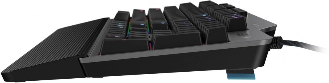 Клавиатура Lenovo K500 RGB механическая черный USB Multimedia for gamer LED (подставка для запястий) (GY40T26479) кабель 1.8м — фото 1