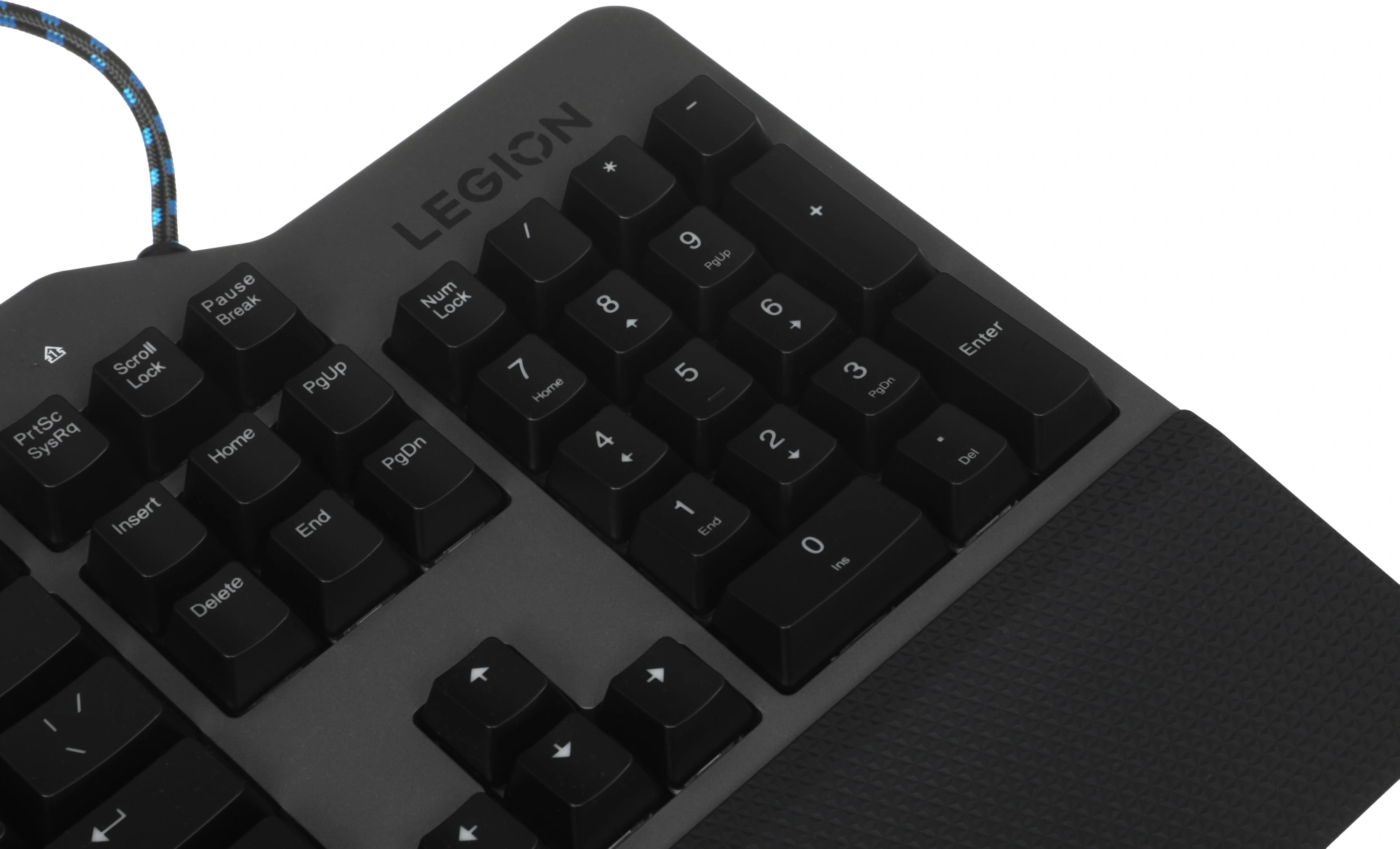 Клавиатура Lenovo K500 RGB механическая черный USB Multimedia for gamer LED (подставка для запястий) (GY40T26479) кабель 1.8м — миниатюра 12