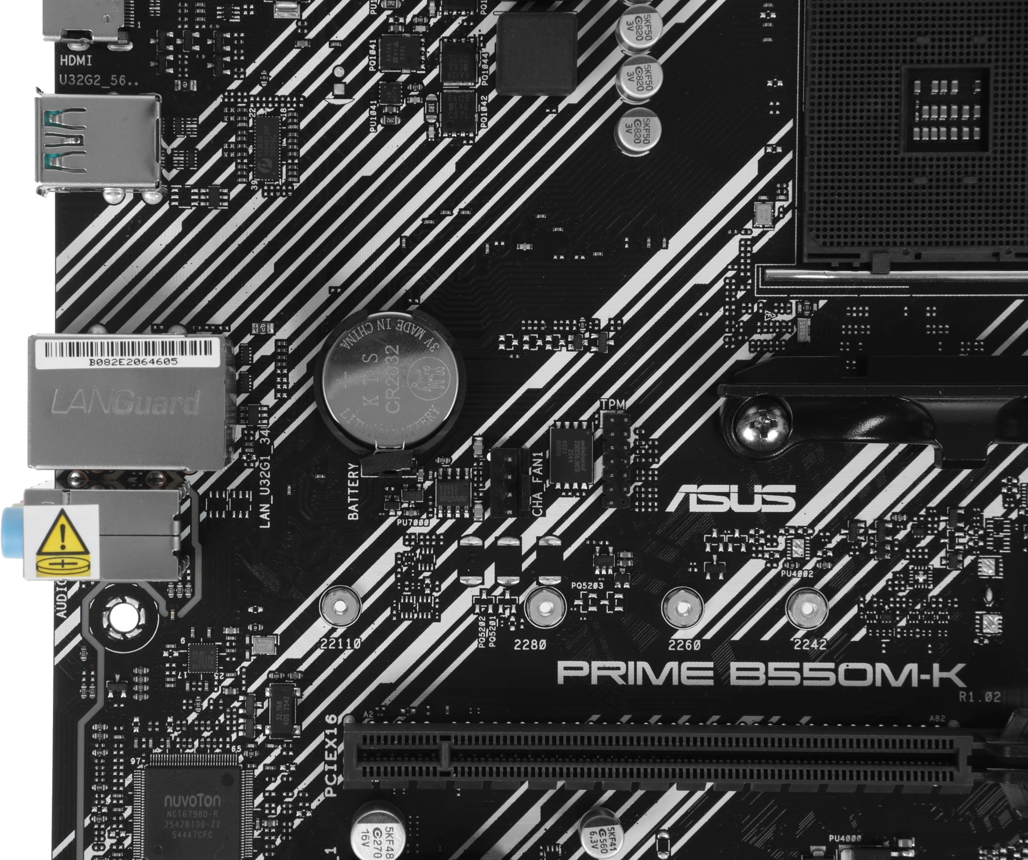 Материнская плата Asus PRIME B550M-K Soc-AM4 AMD B550 4xDDR4 mATX AC`97 8ch(7.1) GbLAN RAID+VGA+DVI+HDMI — миниатюра 7
