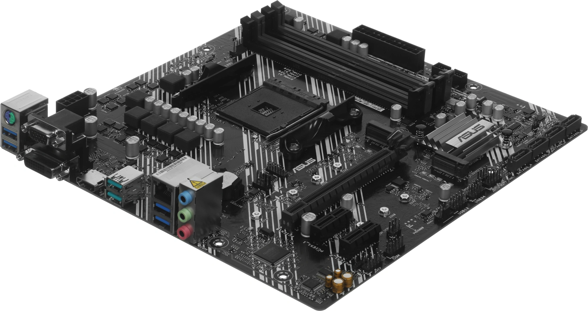 Материнская плата Asus PRIME B550M-K Soc-AM4 AMD B550 4xDDR4 mATX AC`97 8ch(7.1) GbLAN RAID+VGA+DVI+HDMI — миниатюра 3