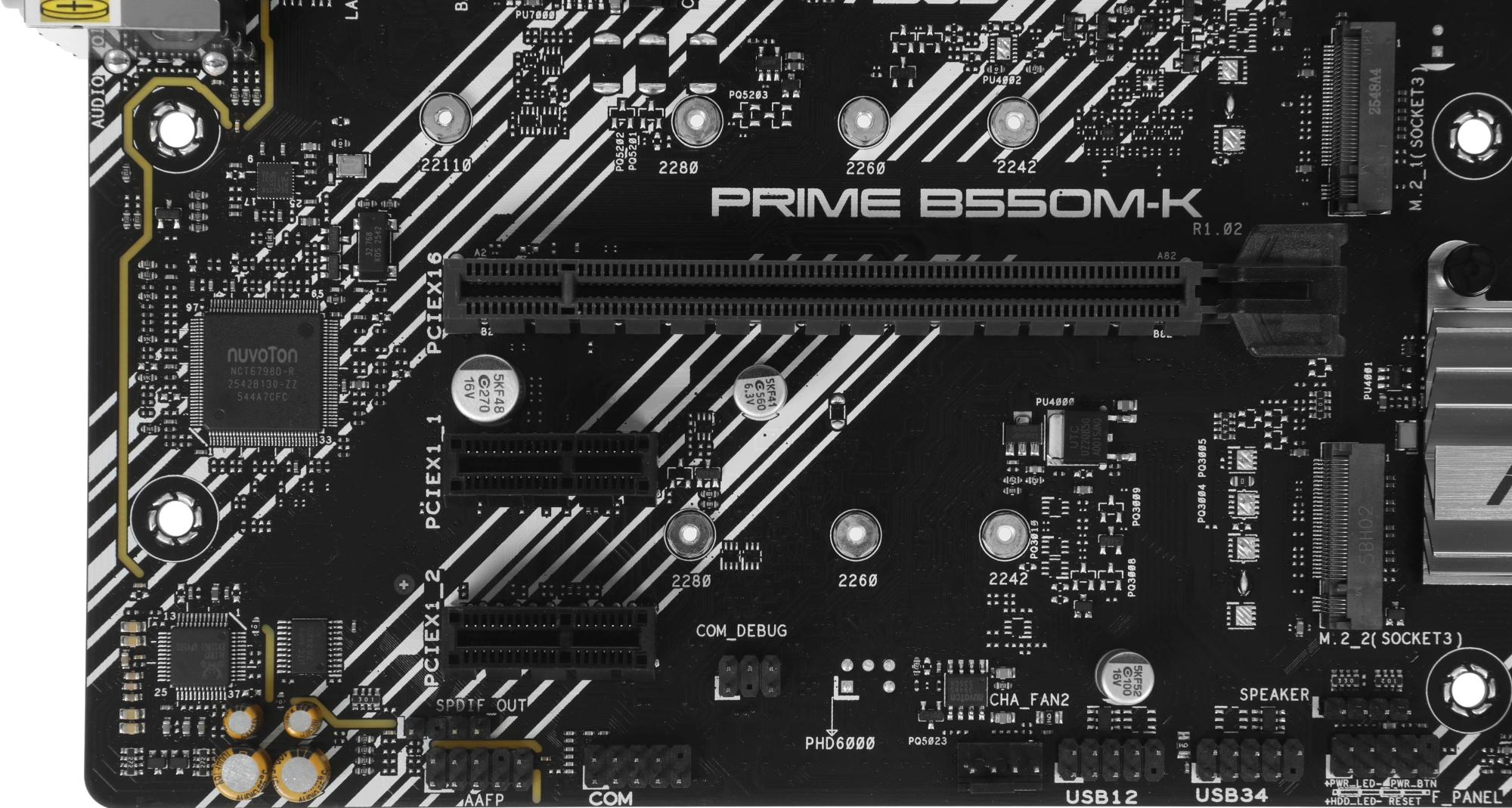 Материнская плата Asus PRIME B550M-K Soc-AM4 AMD B550 4xDDR4 mATX AC`97 8ch(7.1) GbLAN RAID+VGA+DVI+HDMI — миниатюра 8