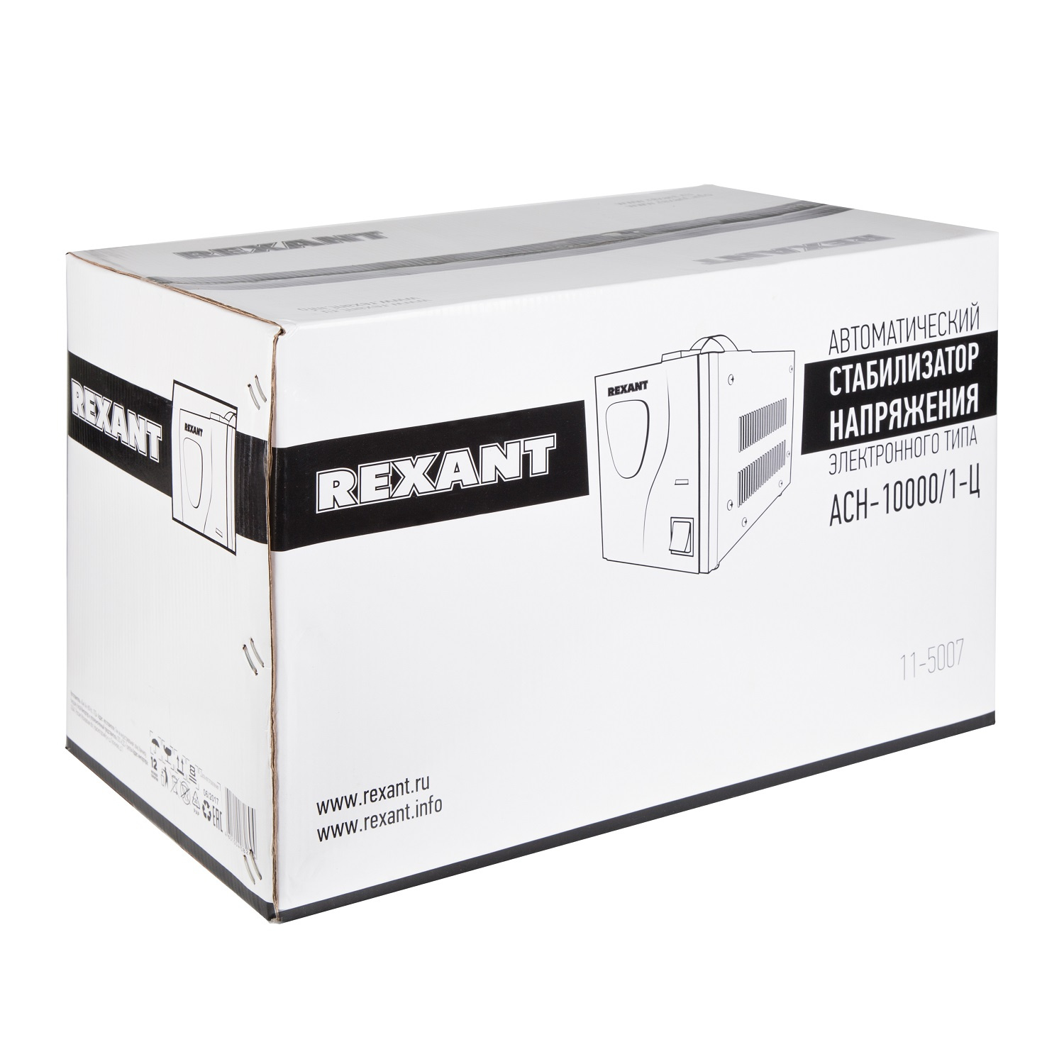 Стабилизатор напряжения Rexant АСН-10 000/1-Ц 9.7кВА однофазный серый (11-5007) — миниатюра 3
