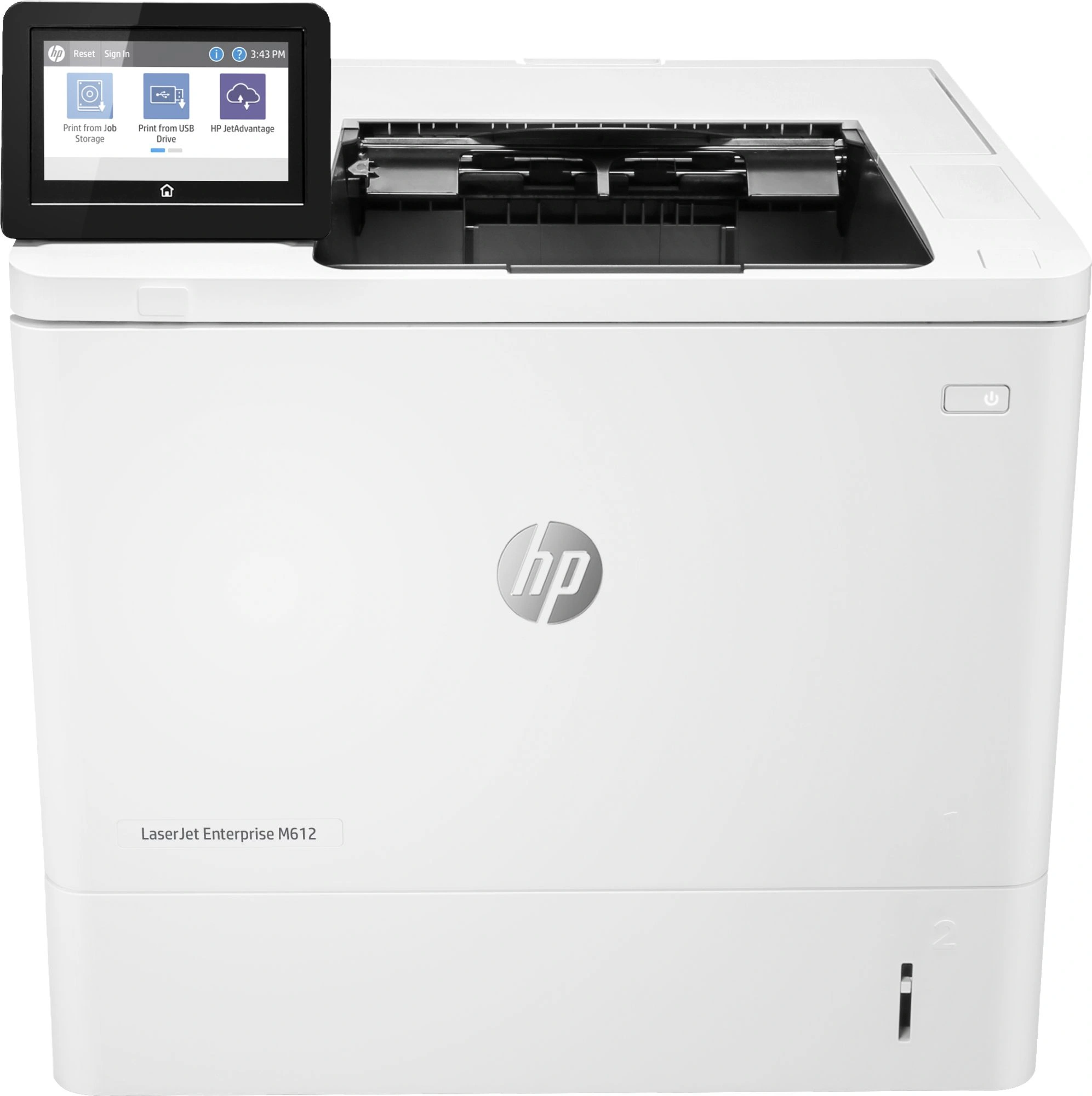 Принтер лазерный HP LaserJet Enterprise M612dn (7PS86A) A4 Duplex Net белый — миниатюра 3