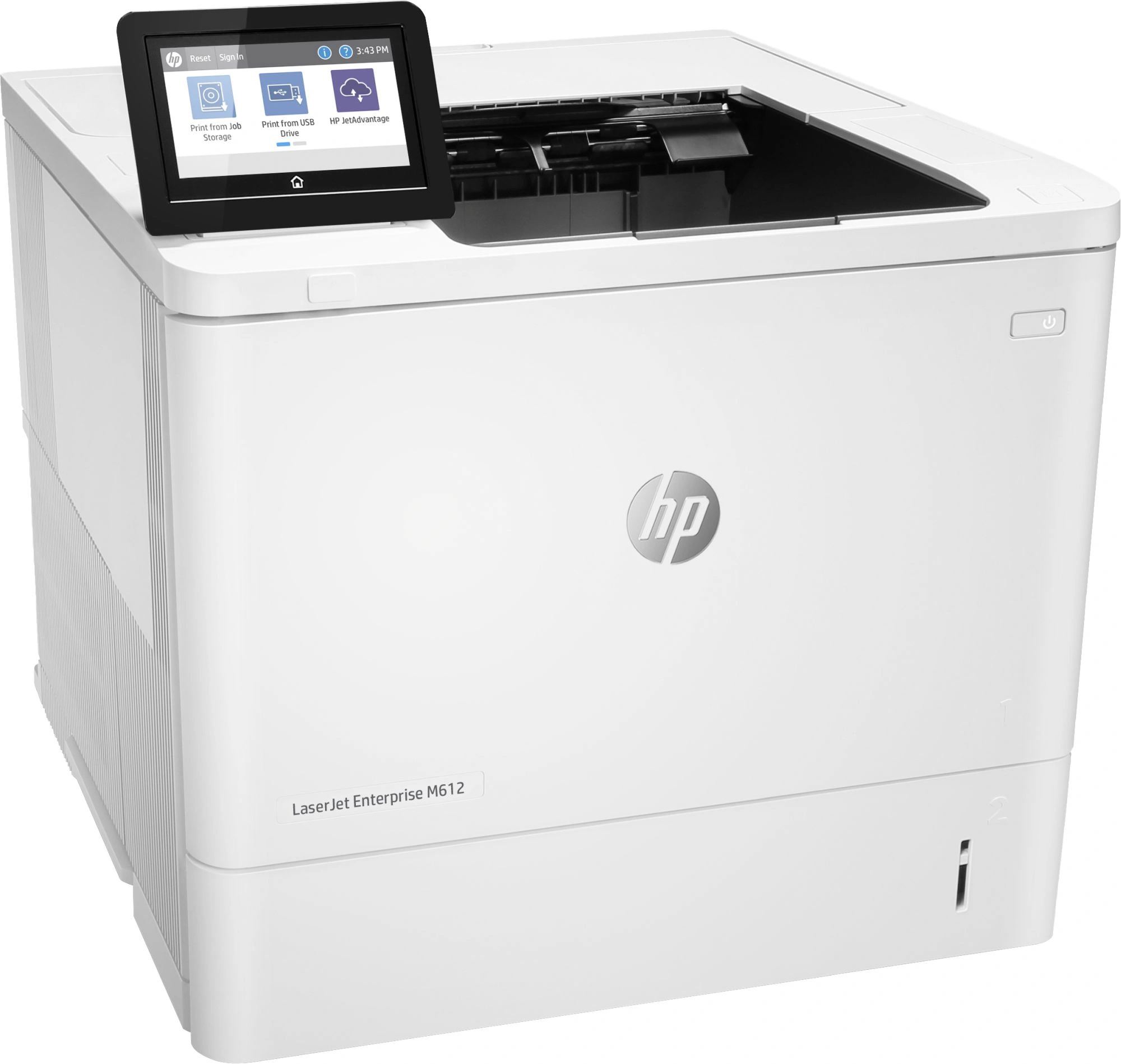 Принтер лазерный HP LaserJet Enterprise M612dn (7PS86A) A4 Duplex Net белый — миниатюра 4