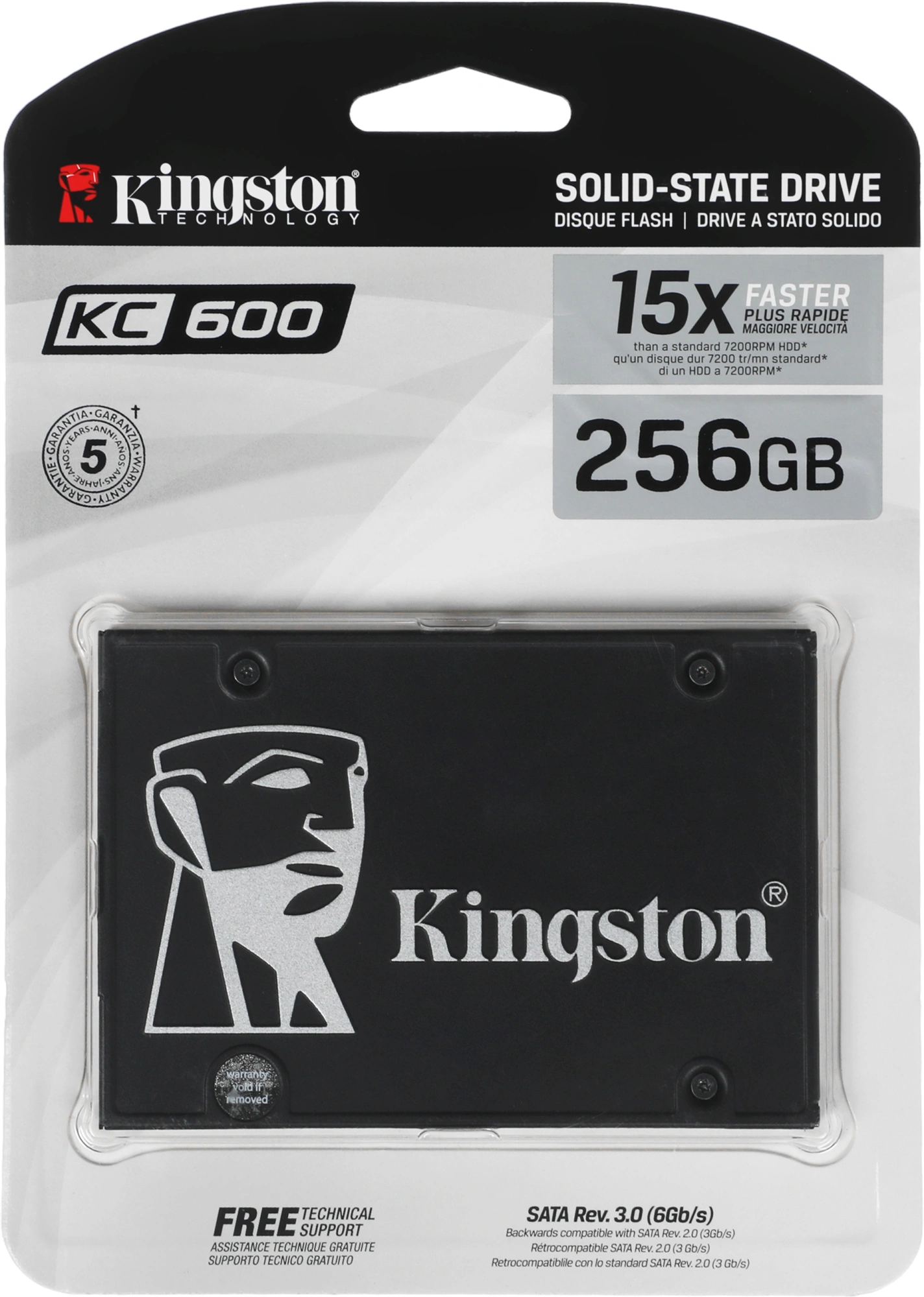 Накопитель SSD Kingston SATA-III 256GB SKC600/256G KC600 2.5" — миниатюра 4