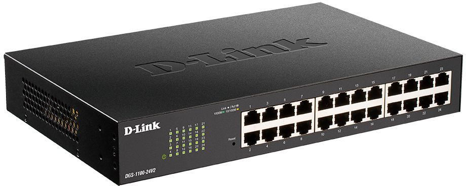 Коммутатор D-Link DGS-1100-24V2/A DGS-1100-24V2/A2A (L2) 24x1Гбит/с настраиваемый — миниатюра 3