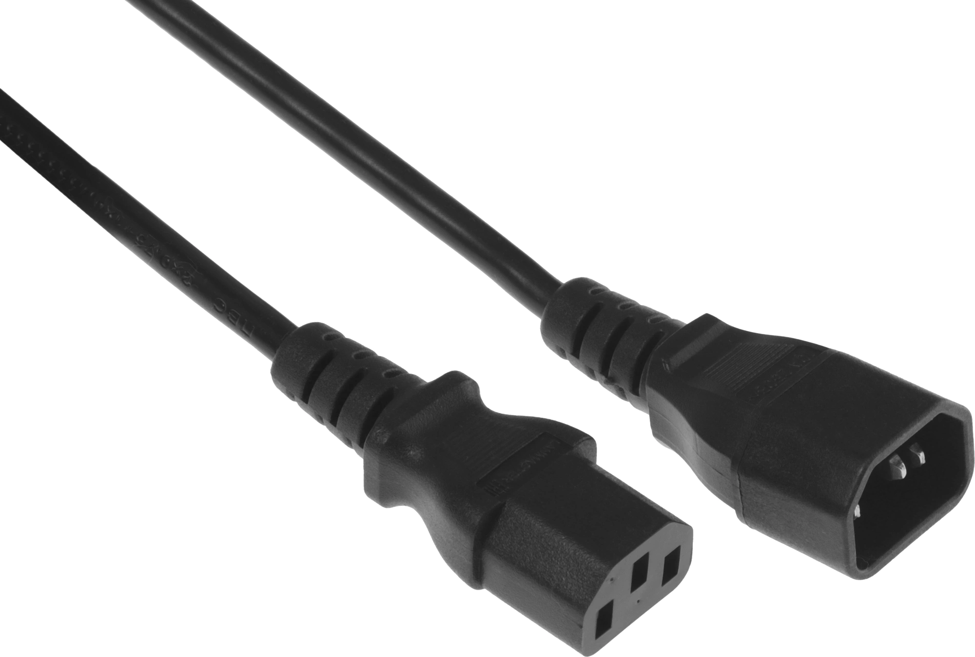 Шнур питания Lanmaster LAN-PP13/14-1.5-BK C13-С14 проводник.:3x0.75мм2 1.5м 250В 10А (упак.:1шт) черный — миниатюра 3