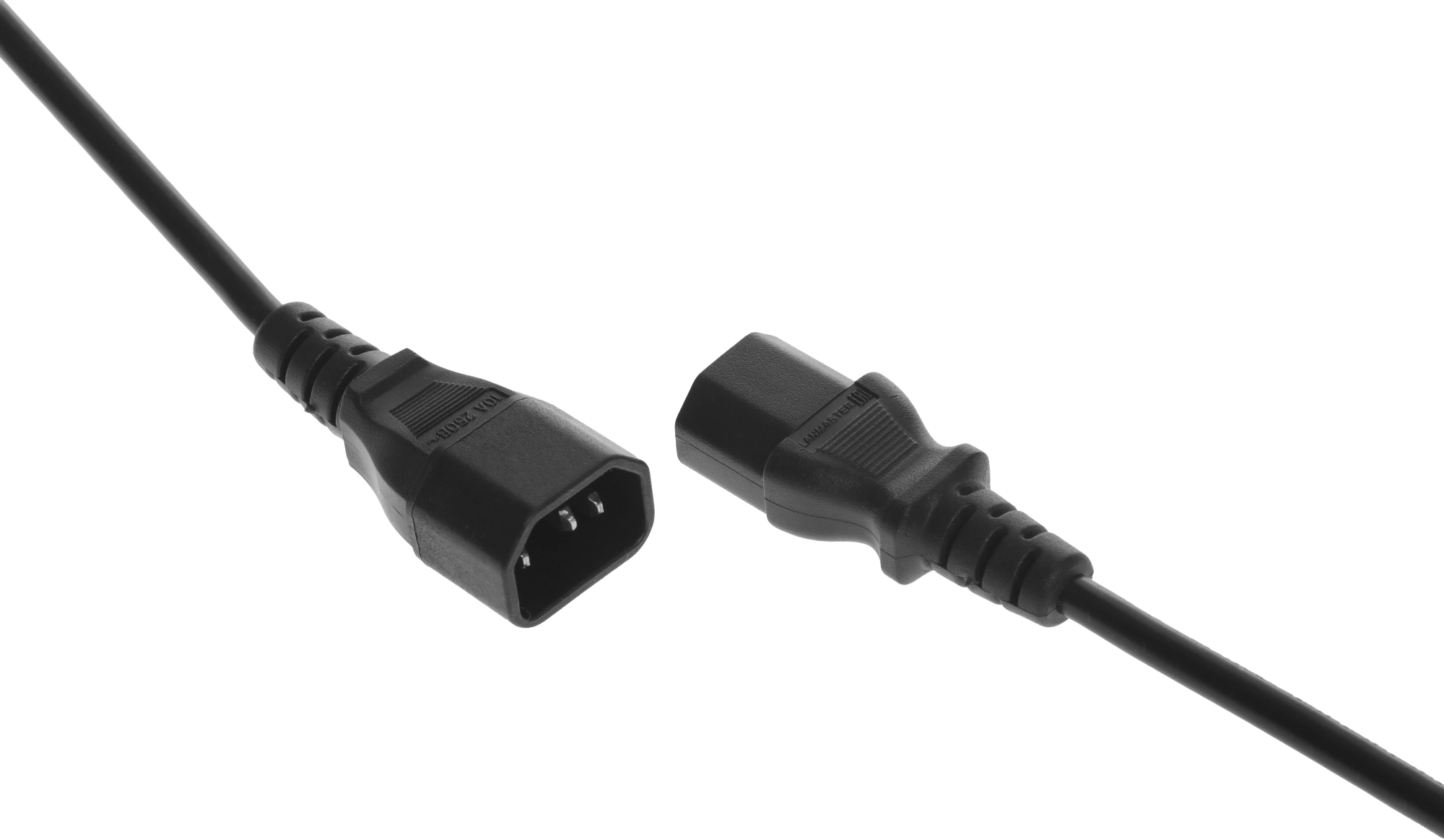 Шнур питания Lanmaster LAN-PP13/14-1.5-BK C13-С14 проводник.:3x0.75мм2 1.5м 250В 10А (упак.:1шт) черный — миниатюра 4