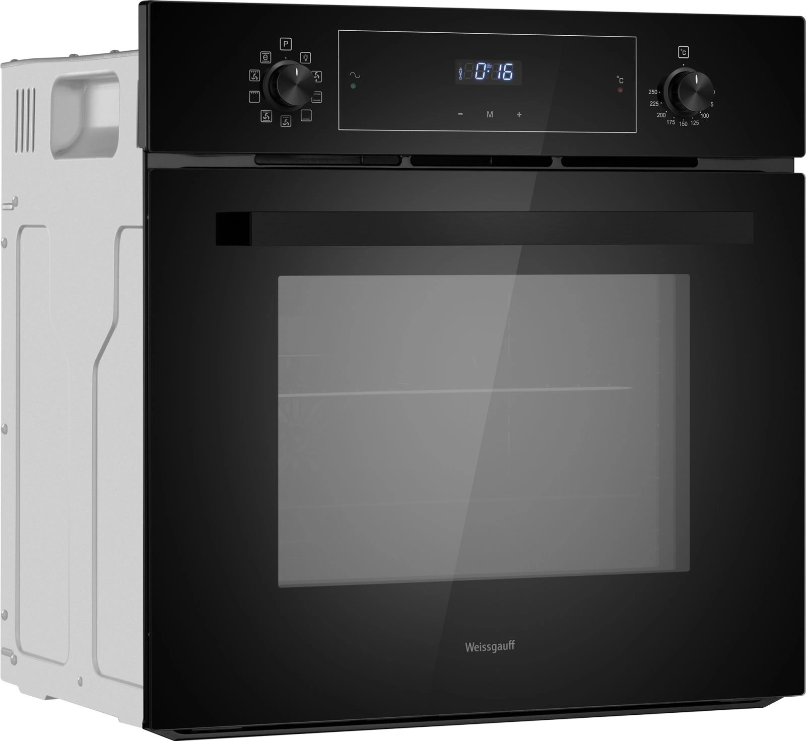 Духовой шкаф Электрический Weissgauff EOM 691 PDBS черный — миниатюра 2