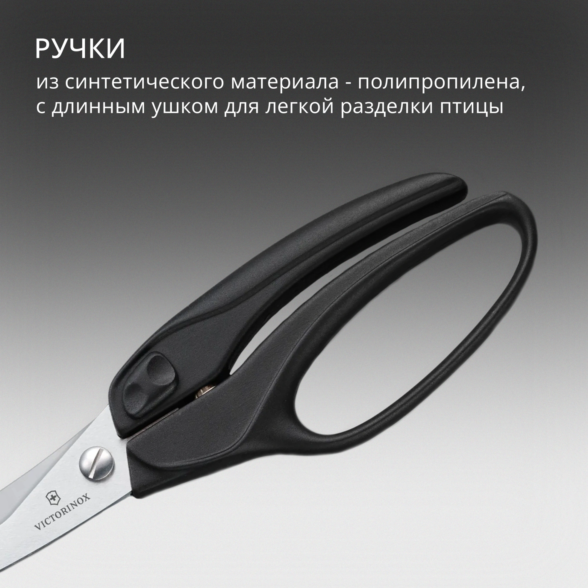 Ножницы кухонные Victorinox для разделки птицы 250мм черный (7.6344) — миниатюра 5