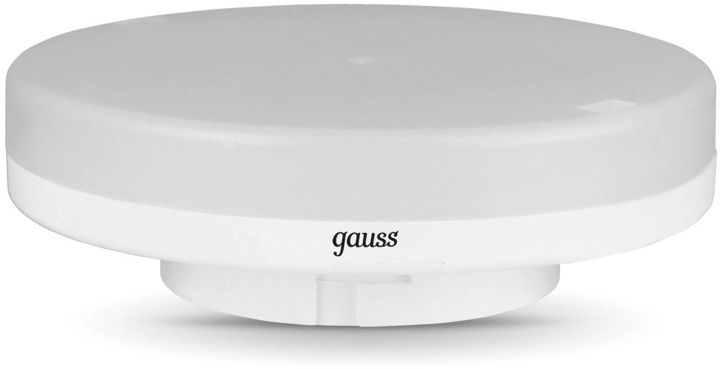 Лампа светодиодная Gauss GX53 8Вт цок.:GX53 таблетка 220B св.свеч.бел.теп. (упак.:1шт) (108408108-D) — миниатюра 2