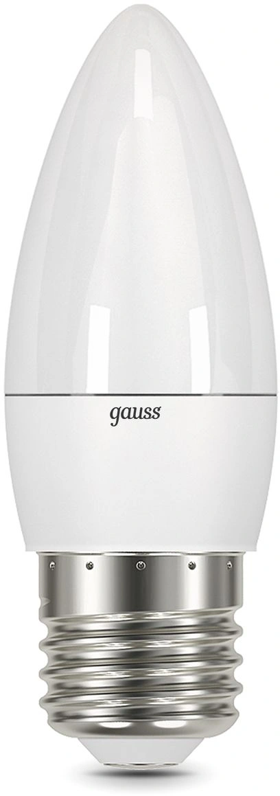 Лампа светодиодная Gauss 6.5Вт цок.:E27 свеча 220B св.свеч.бел.нейт. (упак.:10шт) (103102207) — миниатюра 2