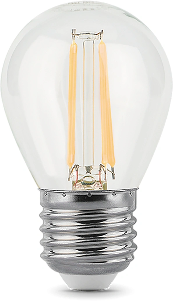 Лампа светодиодная Gauss Filament 11Вт цок.:E27 шар 220B св.свеч.бел.нейт. (упак.:1шт) (105802211) — миниатюра 2