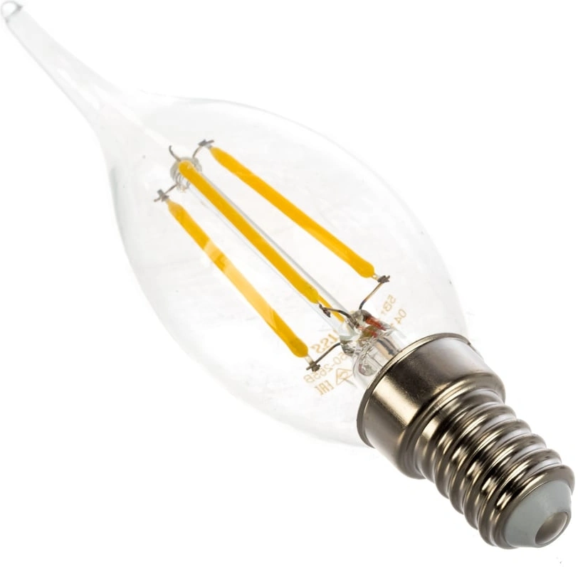 Лампа филам. Gauss Filament 5Вт цок.:E14 свеча 220B св.свеч.бел.нейт. (упак.:1шт) (104801205-D) — миниатюра 2