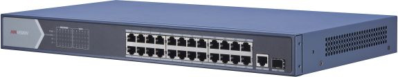 Коммутатор Hikvision DS-3E0526P-E/M 24x1Гбит/с 2SFP 24PoE 225W неуправляемый — фото 1