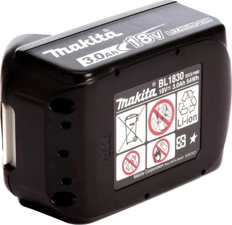 Батарея аккумуляторная Makita BL1830B LXT 18В 3Ач Li-Ion (197599-5) — миниатюра 4