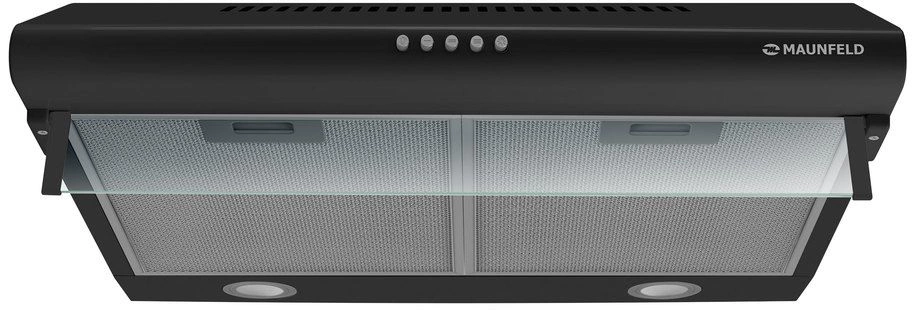 Вытяжка козырьковая Maunfeld MP-1 60 черный управление: кнопочное (1 мотор) — миниатюра 2