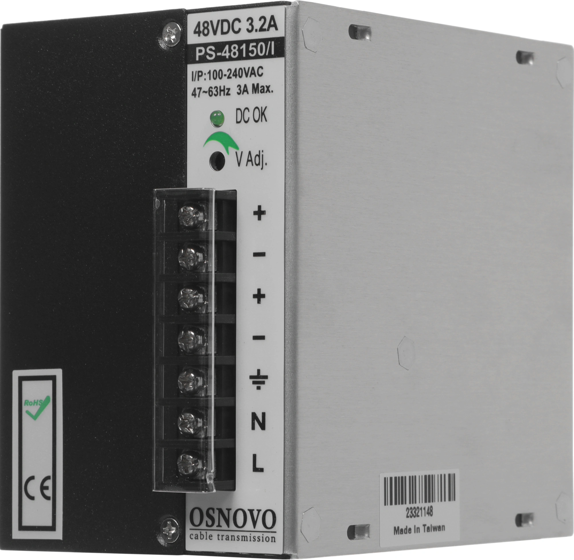 Блок питания AC/DC Osnovo PS-48150/I 45В 53В 150Вт — миниатюра 4