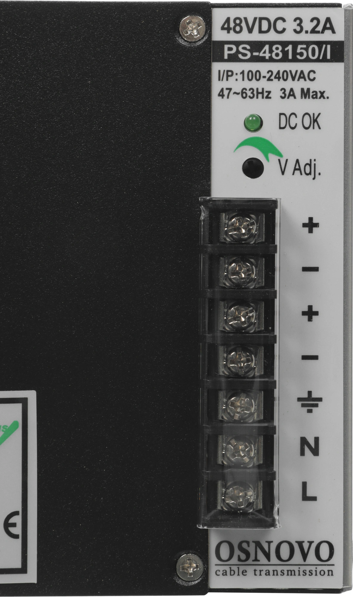 Блок питания AC/DC Osnovo PS-48150/I 45В 53В 150Вт — миниатюра 3