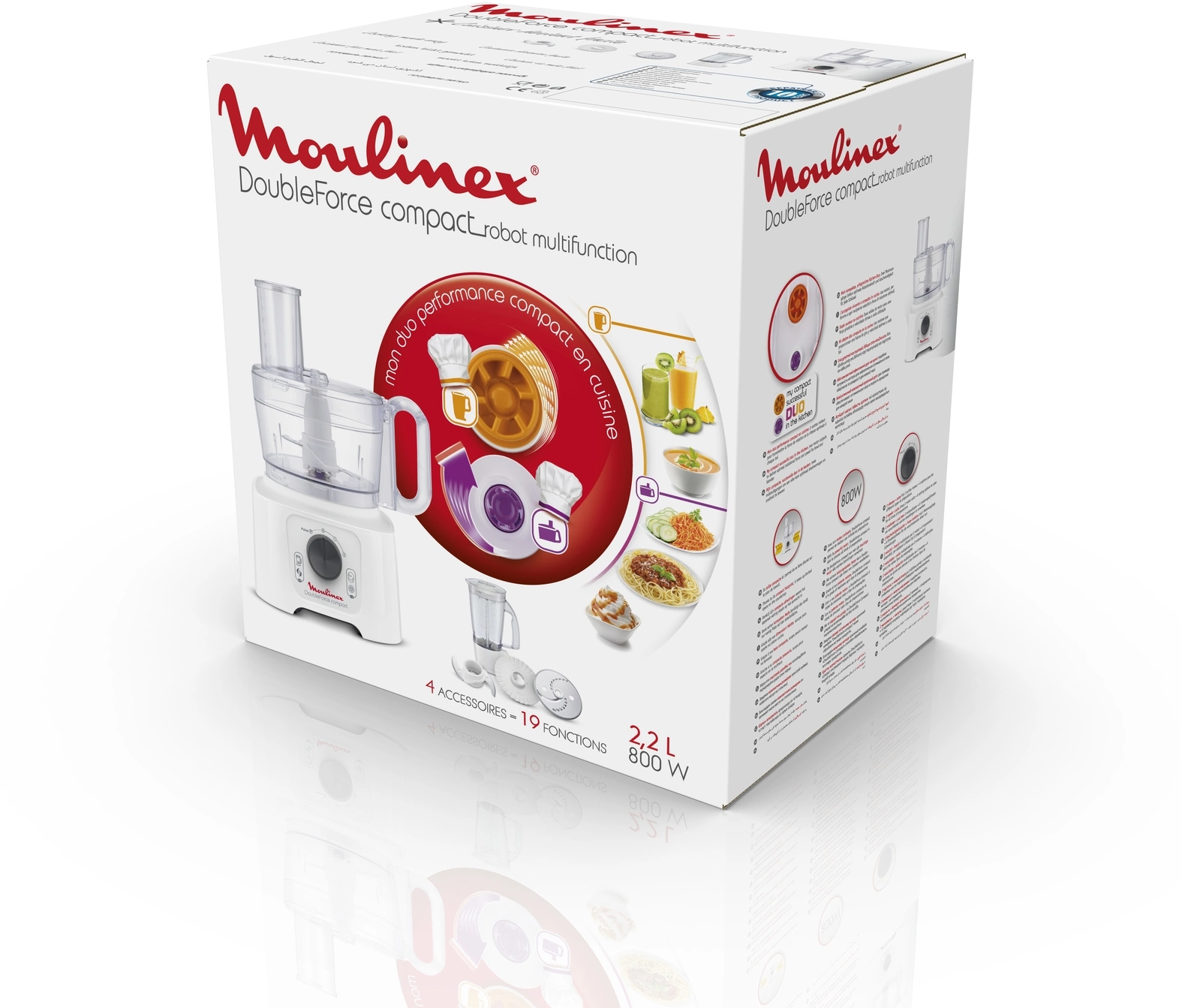 Кухонный комбайн Moulinex Easy Force FP542111 800Вт белый — миниатюра 11