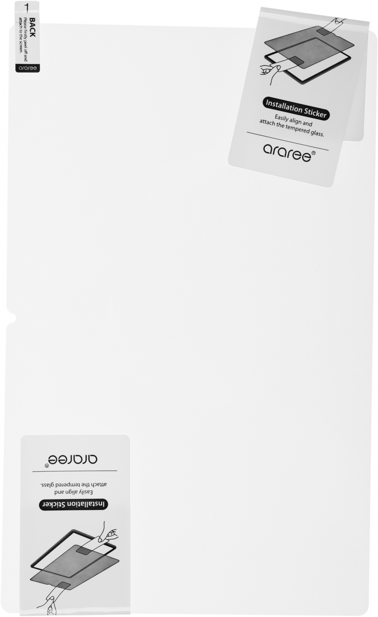 Защитное стекло для экрана Samsung araree Sub Core Premium Tempered Glass Samsung Galaxy Tab A7 1шт. (GP-TTT505KDATR) — миниатюра 3