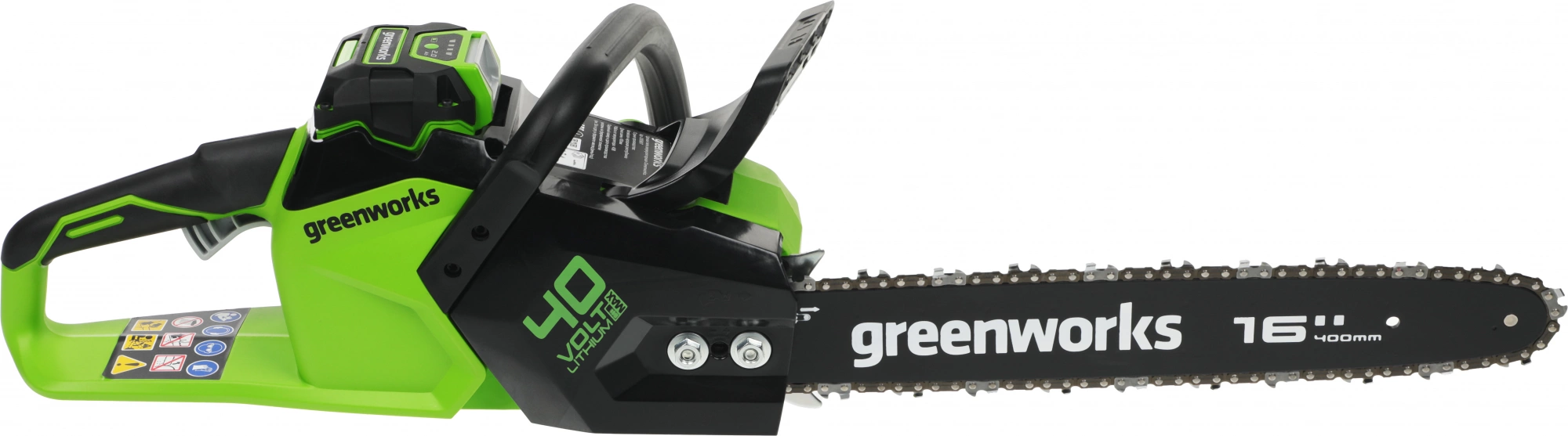 Цепная пила Greenworks GD40CS18 аккум. дл.шины:16" (40cm) 1аккум. 2Ач ЗУ (2005807UA) — миниатюра 5