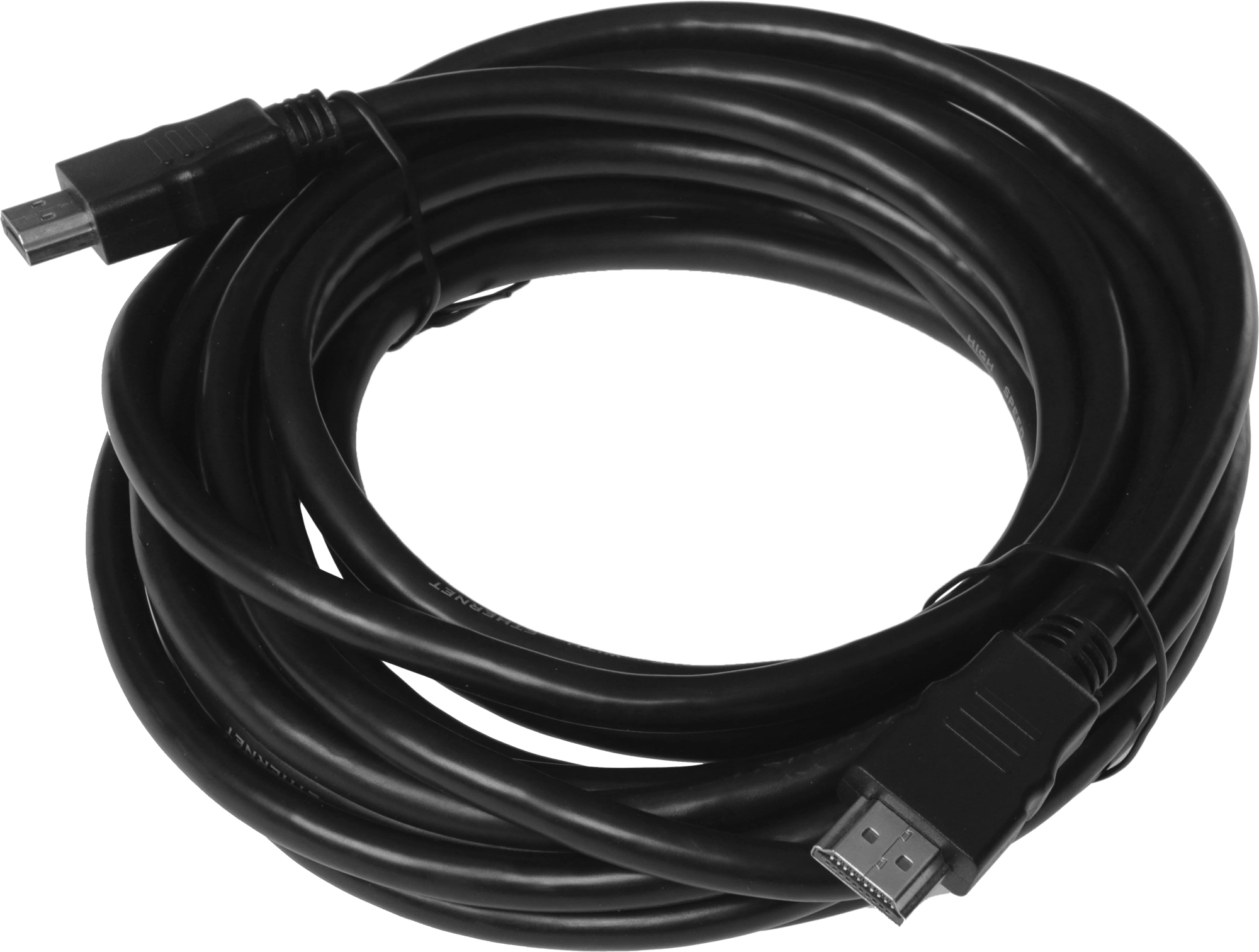 Кабель аудио-видео HDMI (m)/HDMI (m) 5м. позолоч.конт. черный (00117502) — миниатюра 2