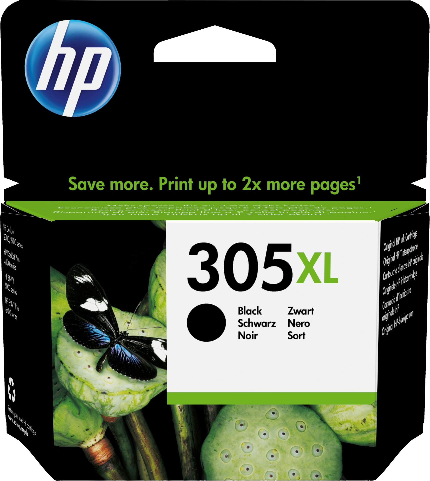 Картридж струйный HP 305XL 3YM62AE черный печ.гол.в компл. (240стр.) для HP DeskJet 2320/2710/2720