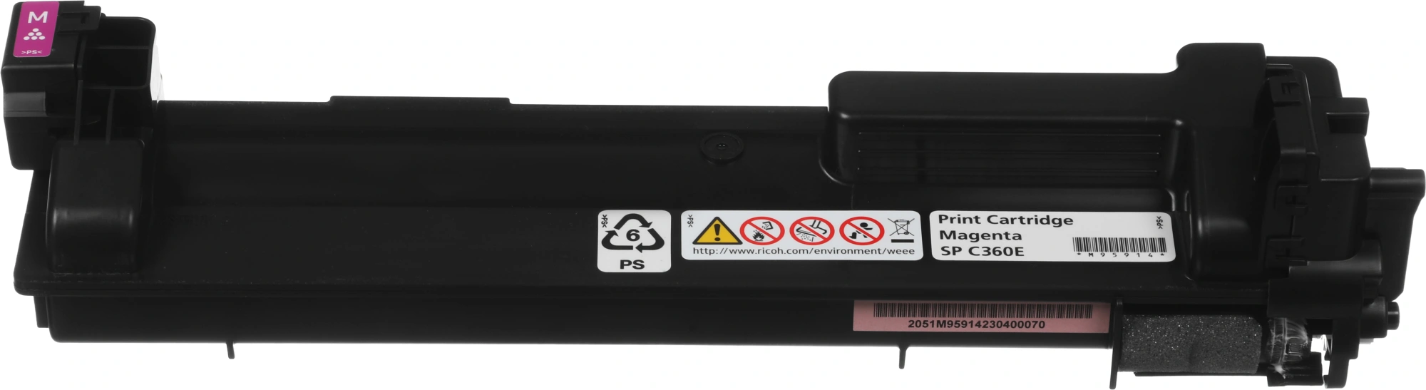 Картридж лазерный Ricoh SP C360E 408190 пурпурный (1500стр.) для Ricoh SP C360DNw/C360SNw/C360SFNw/C361SFNw — миниатюра 10