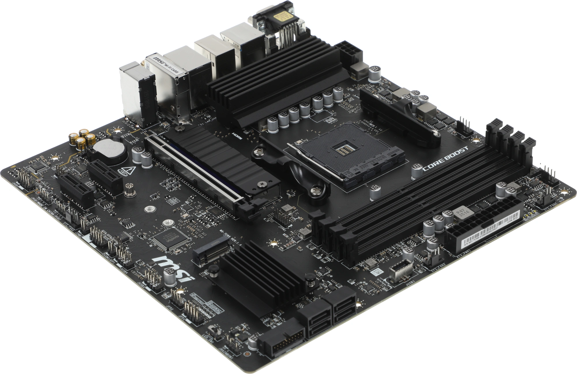 Материнская плата MSI B550M PRO-VDH WIFI Soc-AM4 AMD B550 4xDDR4 mATX AC`97 8ch(7.1) GbLAN RAID+HDMI+DP — миниатюра 5