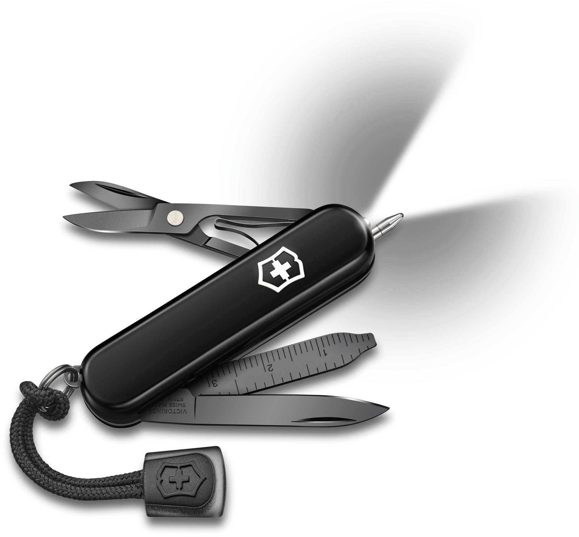 Нож перочинный Victorinox Signature Lite Onyx Black (0.6226.31P) 58мм 8функц. черный подар.коробка в комплекте: шнурок — миниатюра 2