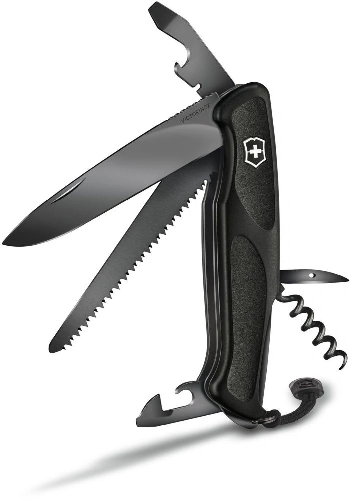 Нож перочинный Victorinox RangerGrip Onyx (0.9563.C31P) 130мм 12функц. черный подар.коробка в комплекте: шнурок — миниатюра 2