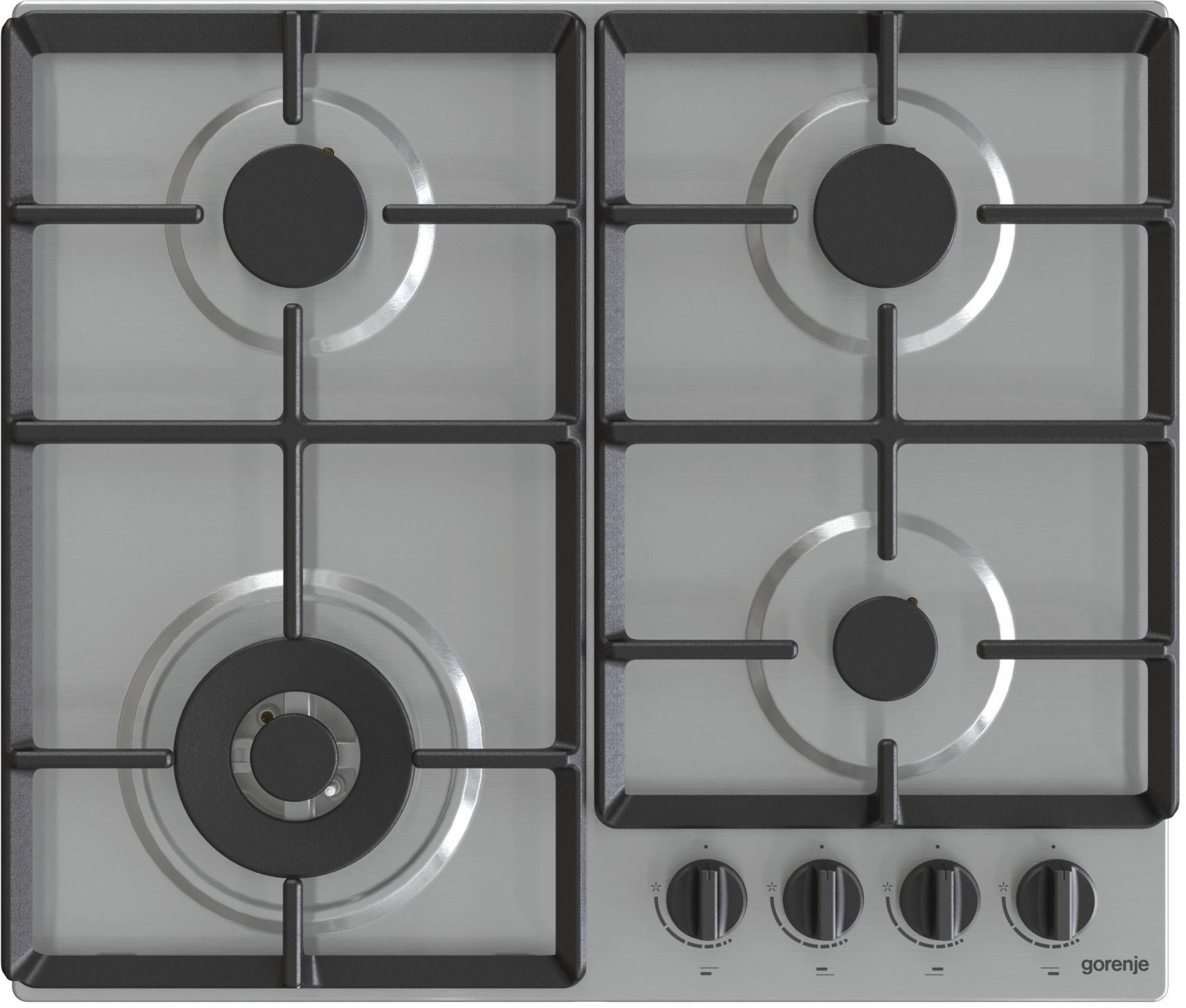 Газовая варочная поверхность Gorenje GW641EBX нержавеющая сталь — фото 1