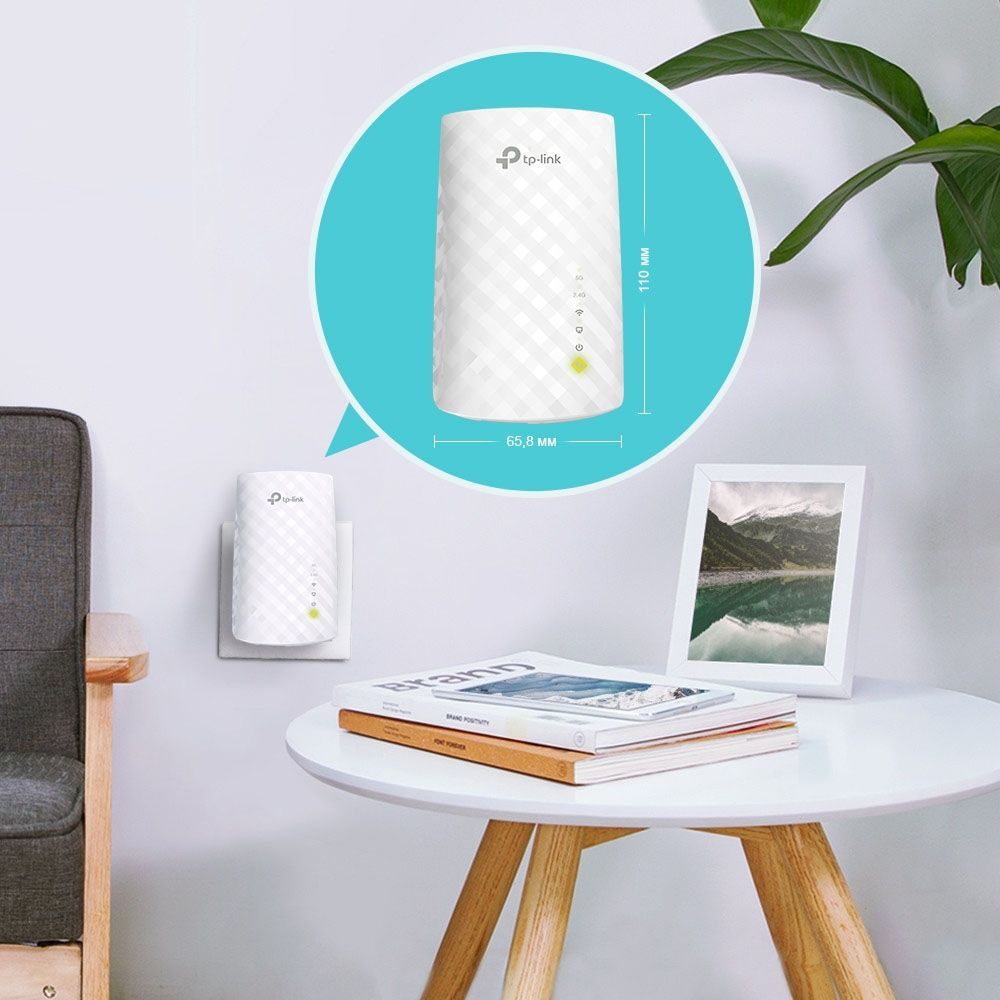 Повторитель беспроводного сигнала TP-Link RE220 AC750 10/100BASE-TX белый — миниатюра 7
